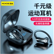 邁從（MCHOSE）邁從T30運動無線藍(lán)牙耳機開放式耳夾式跑步掛耳式超長續(xù)航耳機 T30科技黑